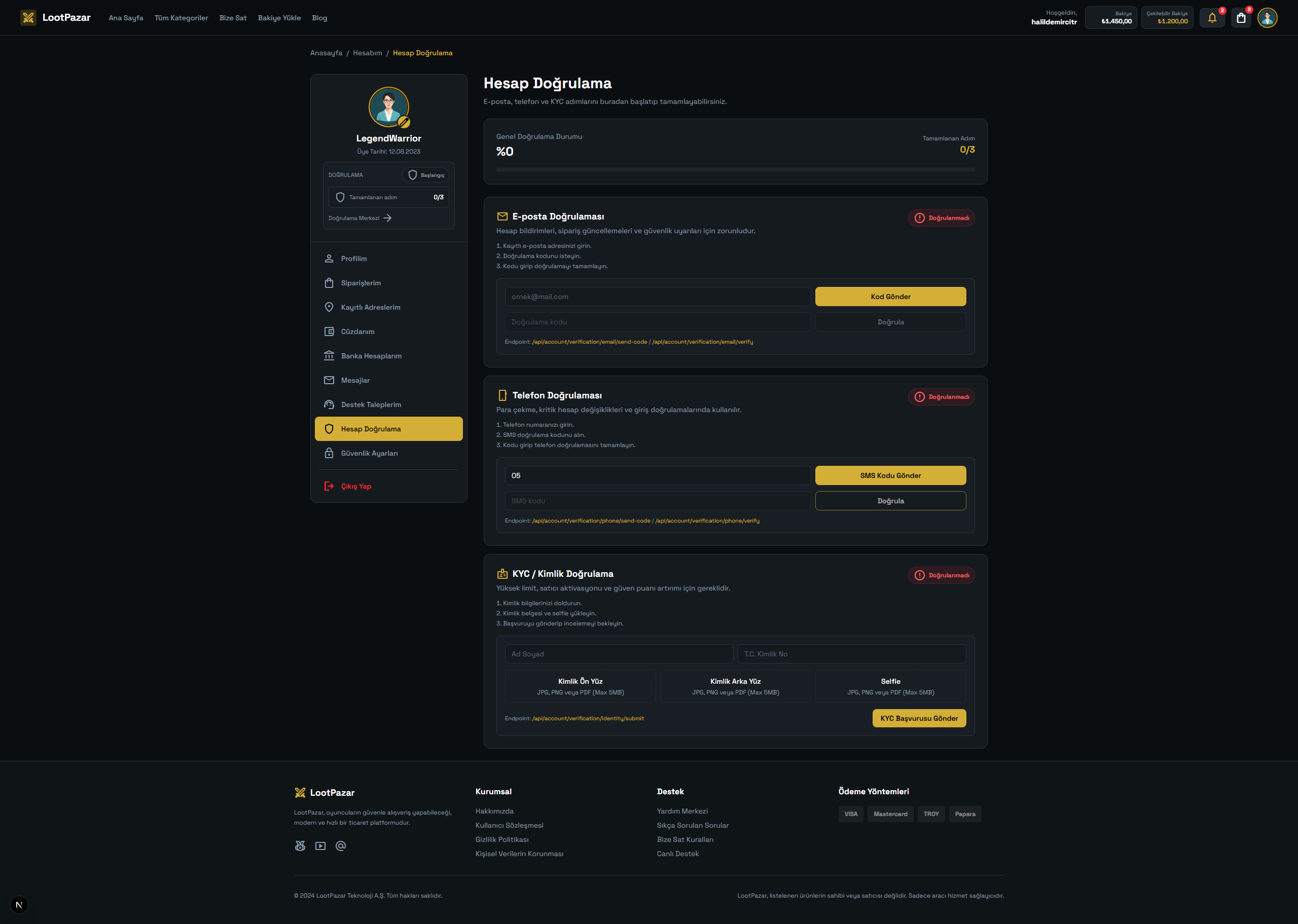 LootPazar | GoldBar & Oyun İçi Para Satış Altyapısı küçük görsel 7